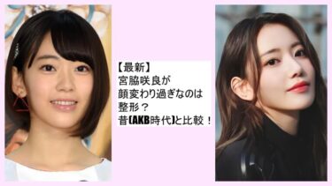 【2023最新】宮脇咲良(SAKURA)が顔変わり過ぎなのは整形？鼻筋を昔(AKB時代)と比較！