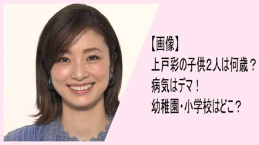 【画像】上戸彩の子供２人は何歳？病気はデマ！幼稚園・小学校はどこ？