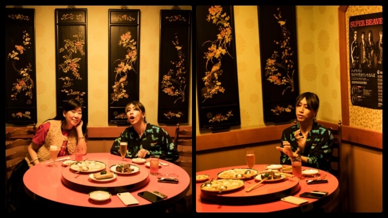 渋谷龍太が実家・中華料理店(昇龍)で対談したときの画像