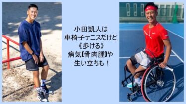小田凱人(ときと)は車椅子テニスだけど歩ける！病気(骨肉腫)や生い立ちも！