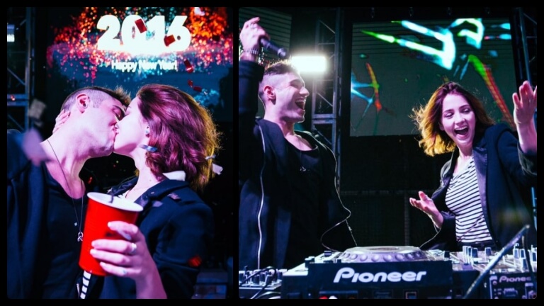 エミリー・ラッドと元彼・DJでEDMプロデューサーの「3LAM」名義で活動するジャスティン・ブラウの画像